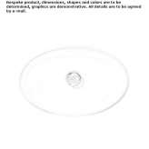 Oval countertop ceramic washbasin Harpole