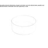 Round ceramic washbasin, countertop Villarta