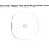 Square ceramic washbasin Tylicz