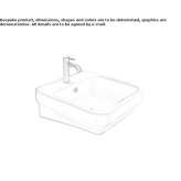 Recessed ceramic washbasin Beelitz