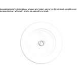 Recessed round ceramic washbasin Achel
