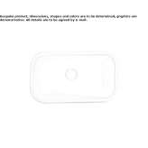 Rectangular countertop ceramic washbasin Turzovka