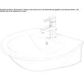 Single ceramic washbasin mounted to the wall Tomball