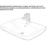 Rectangular washbasin Taberg