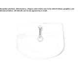 Ceramic washbasin Harpole