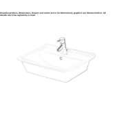 Recessed ceramic washbasin Dardagny