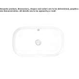 Ceramic concealed washbasin Harpole