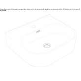 Oval wall-mounted ceramic washbasin Budeni