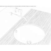 Round ceramic washbasin Rude