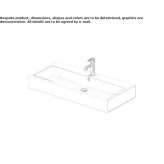 Console washbasin with overflow Dorolt