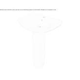 Free-standing ceramic washbasin Gradacac