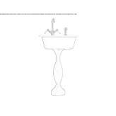 Free-standing cast iron washbasin Samur
