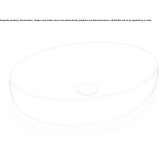 Oval countertop ceramic washbasin Ambo