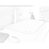 Rectangular recessed washbasin Aksdal
