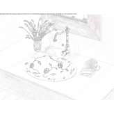 Semi-recessed washbasin Officer
