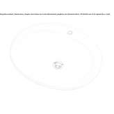 Recessed oval ceramic washbasin Rude