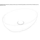 Oval countertop ceramic washbasin Rude