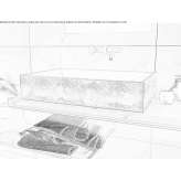 Rectangular countertop concrete washbasin in a modern style Orizari