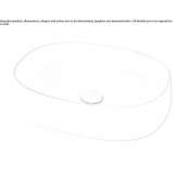 Oval countertop ceramic washbasin Rude