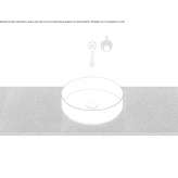 Sloping washbasin made of glazed steel Karitsa