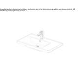 Ceramic washbasin with overflow Beuna