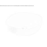 Square ceramic washbasin, countertop Grillon