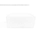 Square countertop washbasin made of concrete and cement materials Horezu