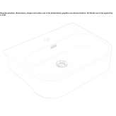 Ceramic semi-recessed washbasin in an oval shape Budeni