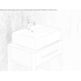 Ceramic countertop washbasin Donnery