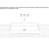 Sloping washbasin made of glazed steel Sanzeno