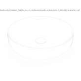 Round ceramic washbasin, countertop Ambo
