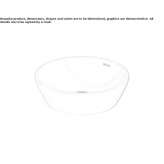 Round ceramic washbasin, countertop Beuna