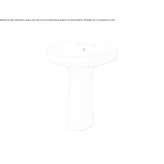 Free-standing ceramic washbasin Rugland