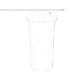 Free-standing, round, single ceramic washbasin Truckee