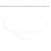 Round ceramic washbasin, countertop Turiacu