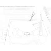 DuraCeram® square countertop washbasin Latresne