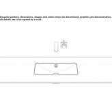 Concealed washbasin in glazed steel Gornyy