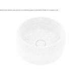 Round countertop washbasin made of stone Driebes