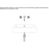 Glazed steel washbasin Cavdir