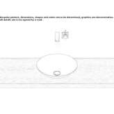 Glazed steel washbasin Canidelo
