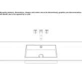 Concealed washbasin in glazed steel Avelgem