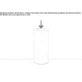 Glazed steel washbasin Maurice