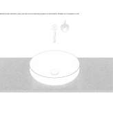 Sloping washbasin made of glazed steel Bicknell