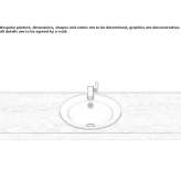 Built-in washbasin in glazed steel Checiny