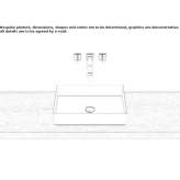 Sloping washbasin made of glazed steel Champhol