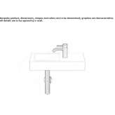 Glazed steel washbasin Catadau
