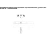 Glazed steel washbasin Caiazzo