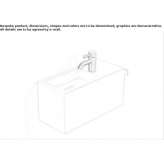 Glazed steel washbasin Cameley