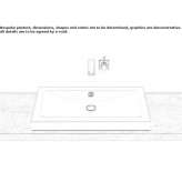 Sloping washbasin made of glazed steel Ontur