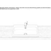 Sloping washbasin made of glazed steel Carefree
